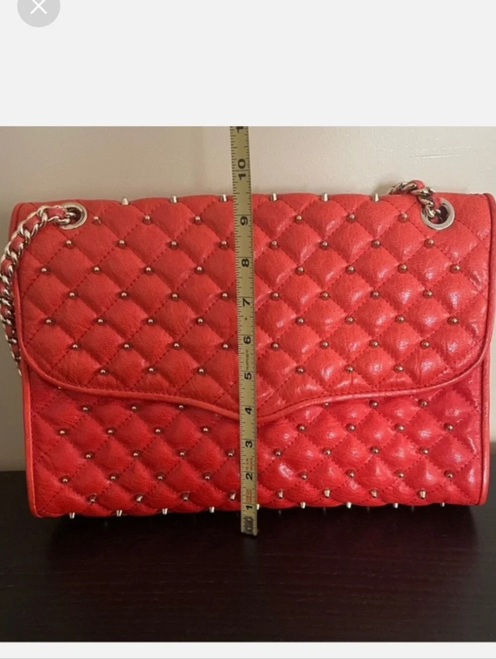Rebecca Minkoff Coral Quilted Leather Shoulder Bag with Chain Strap